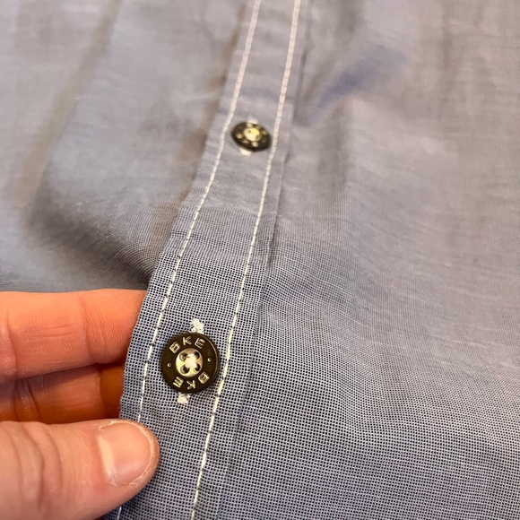 BKE western men’s shirt XL button down up blue purple lightweight cowboy nice! - Picture 3 of 10